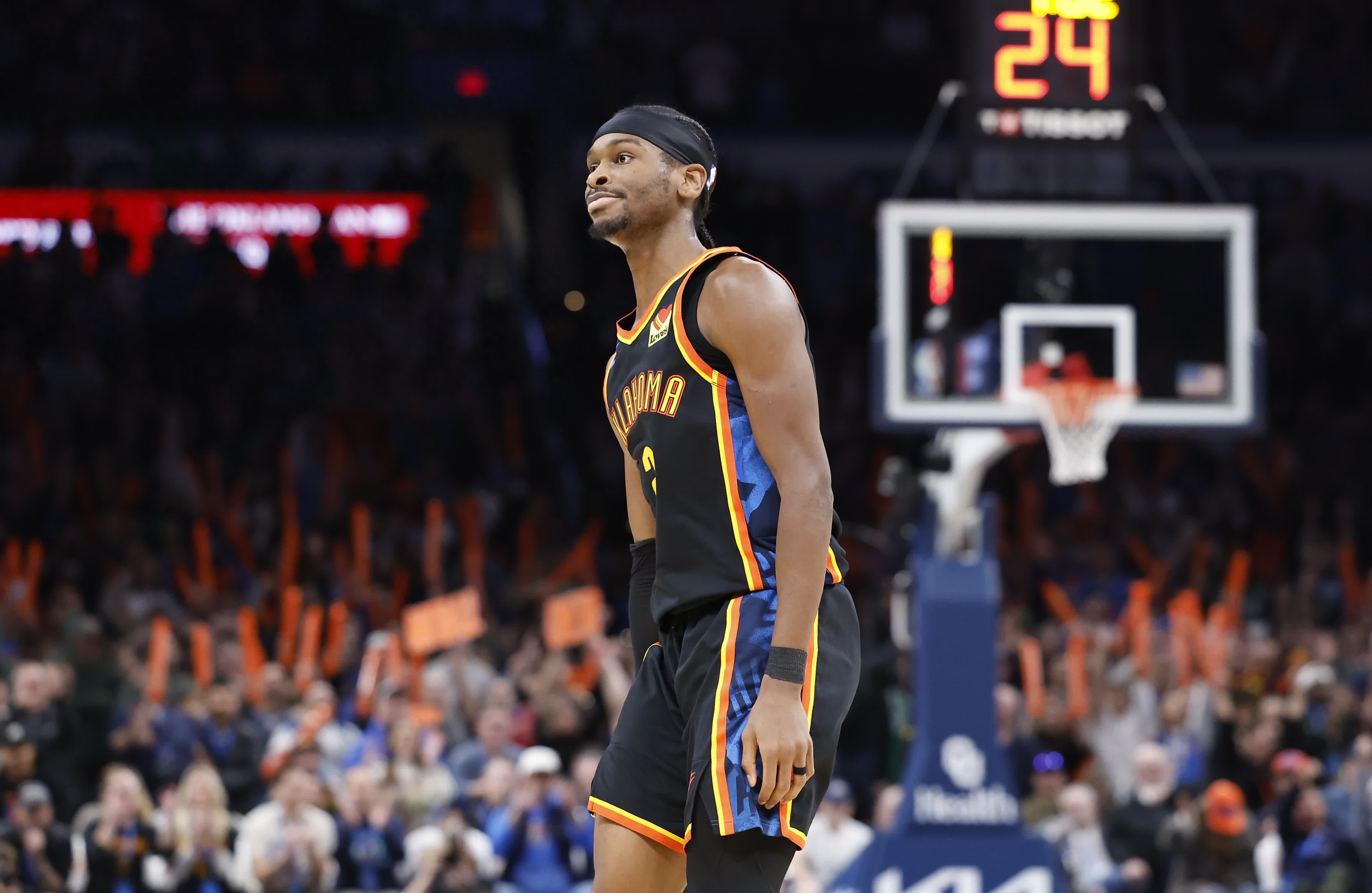 雷霆力克骑士，吉尔吉斯-亚历山大成全队最高